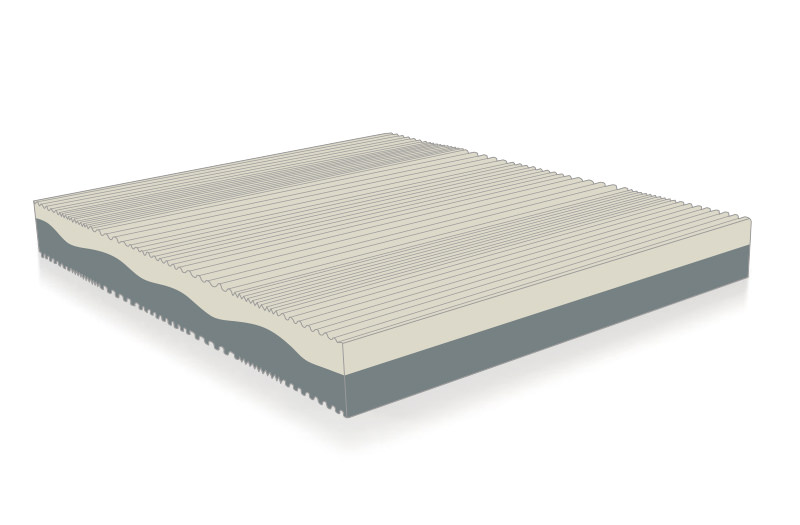 Sonic - Materasso ergonomico in Bultex e Memory - lastra