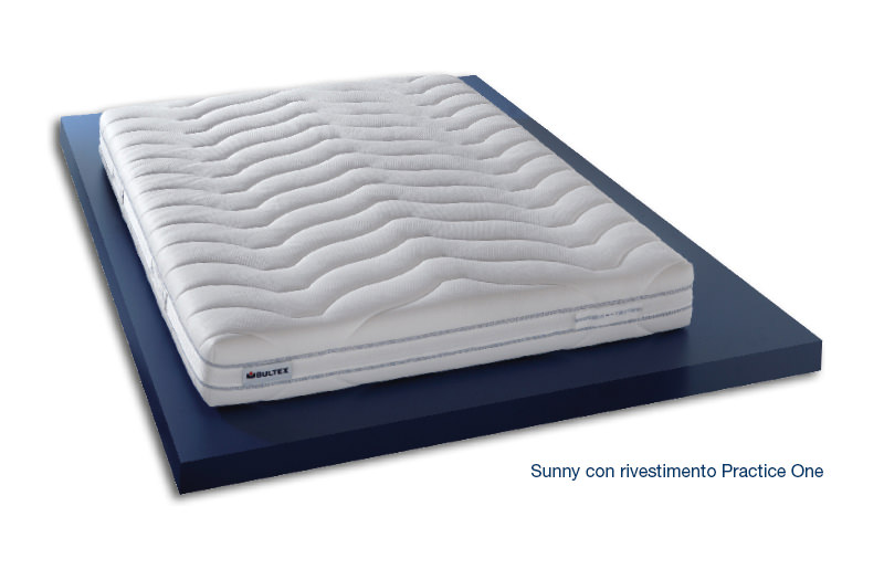 Sunny con Rivestimento Practice One - Materasso ergonomico in Bultex e Memory