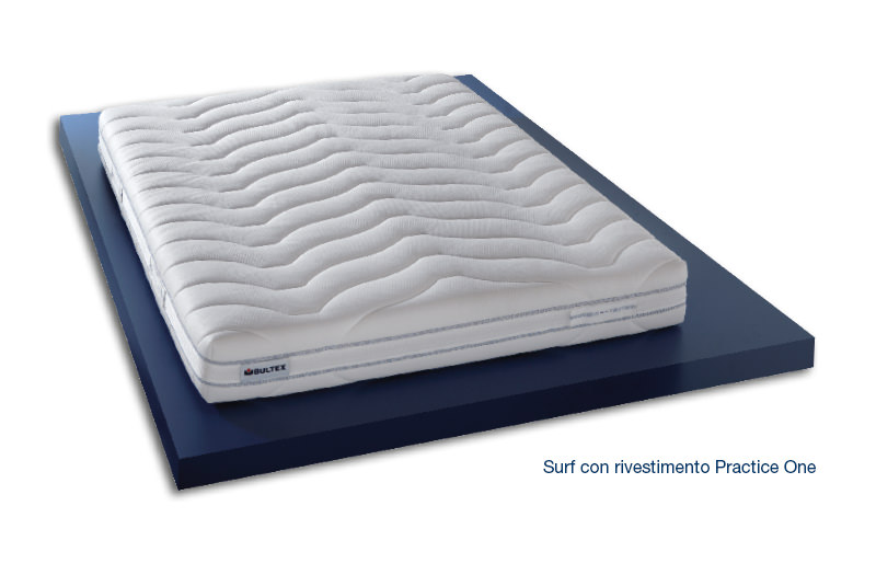 Surf con Rivestimento Practice One - Materasso ergonomico in Bultex e Memory