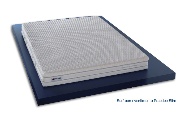 Surf con Rivestimento Practice Slim - Materasso ergonomico in Bultex e Memory